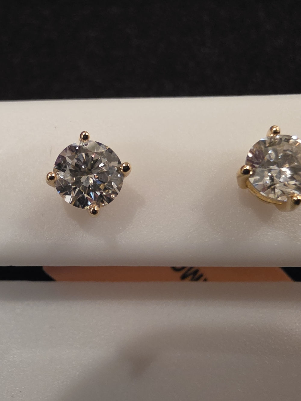 Lab Grown 1.02 CTTW Diamond Earrings